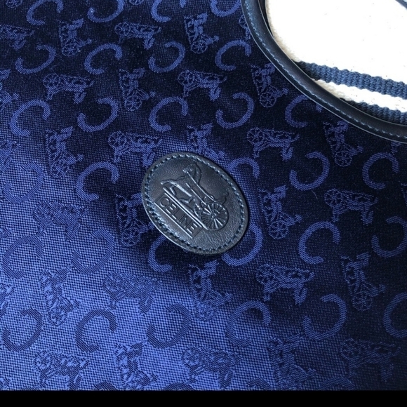 Vtg Celine Noevir Logo Tote Clutch - Picture 6 of 7